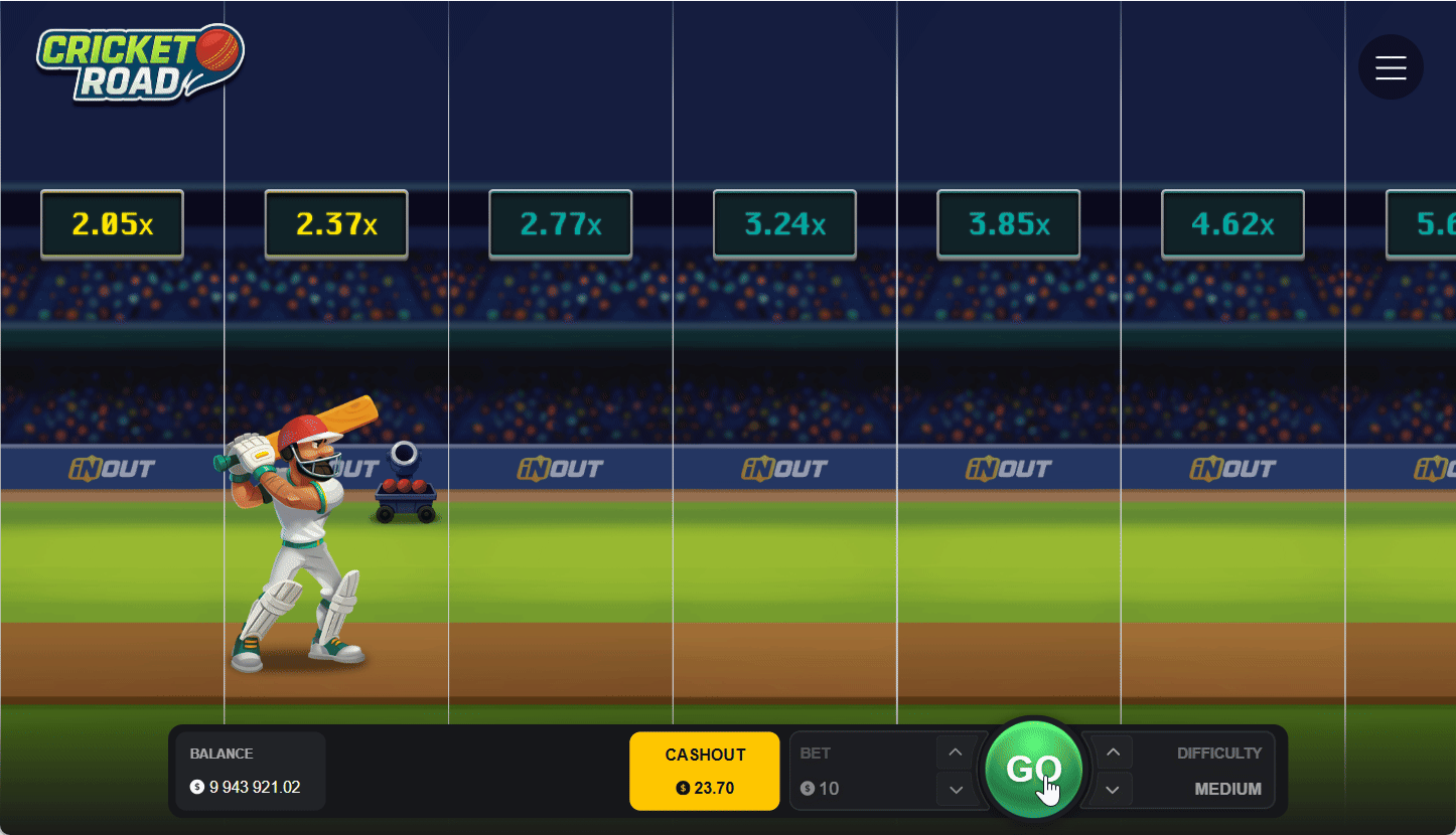 Cricket Road Demo Mode